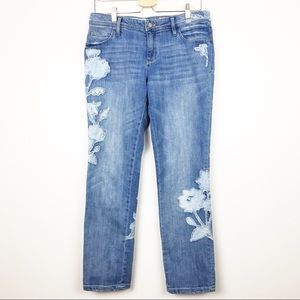 Pilcro and Letterpress Hyphen Applique Boyfriend